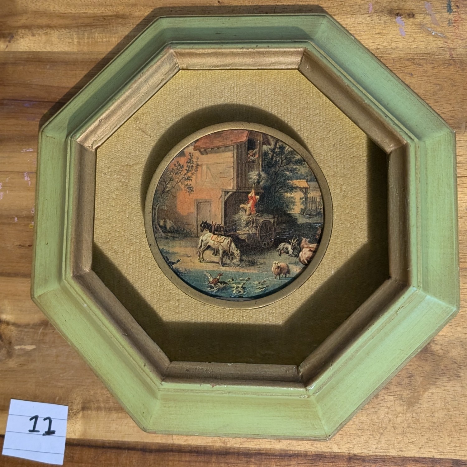 Vintage Fragonard Design Wood Wall Art