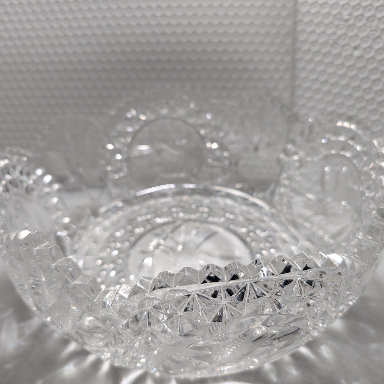 Vintage Hofbauer “Byrdes” Collection Crystal Bowl Germany - 10 1/2”