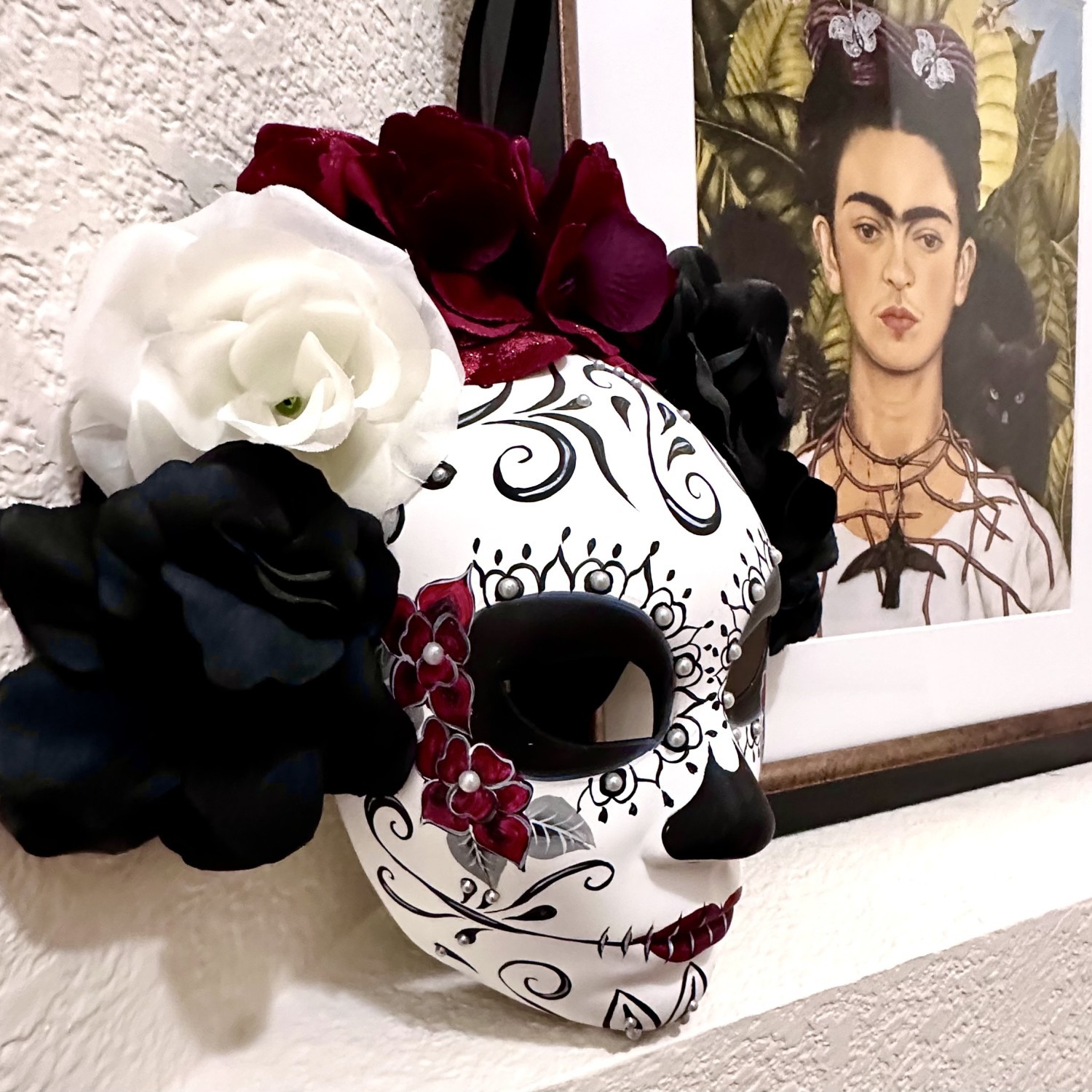 Framed Frida Kahlo & Mask